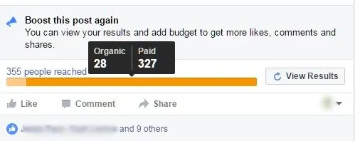 facebook organic reach