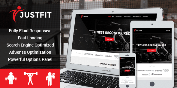 موضوع JustFit من MythemeShop