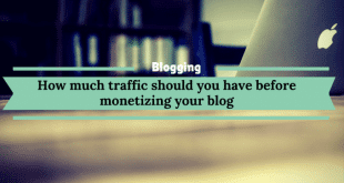 How much traffic should you have before monetizing your blog