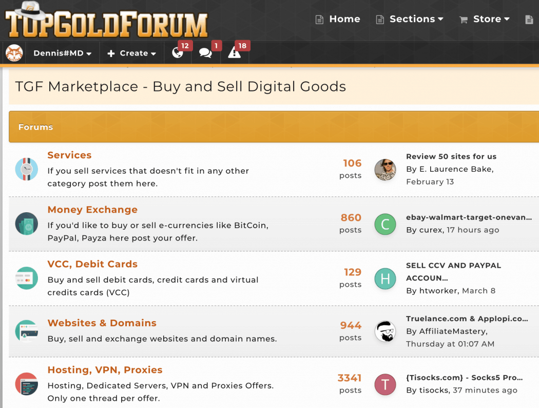 TopGoldForum Marketplace