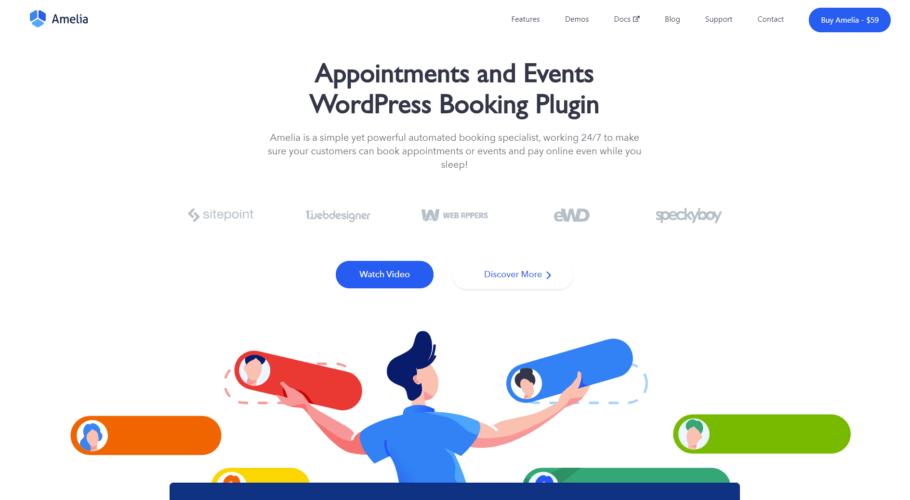 Amelia booking plugin