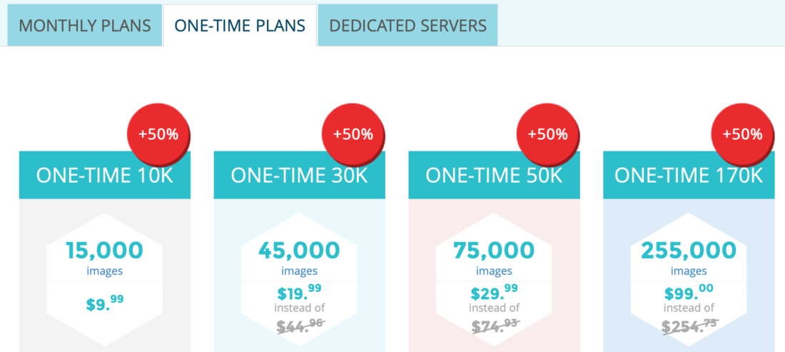 ShortPixel Discount For Onetime Plans