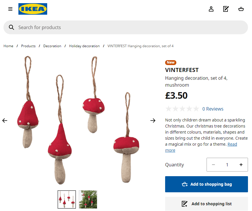IKEA Store: Big Add To Cart button
