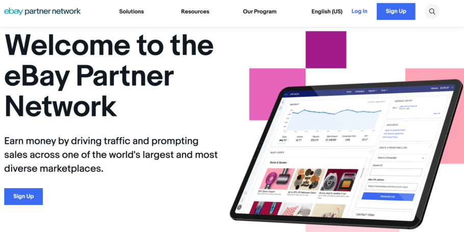 eBay Partners Network Affiliate Network