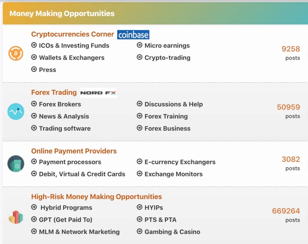 Money Making Opportunities on Top Gold Forum