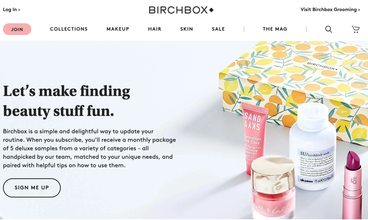 BirchBox Subscription eCommerce