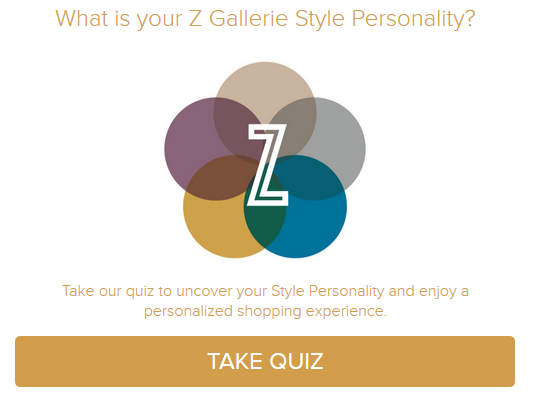 Z Gallerie’s style Quiz