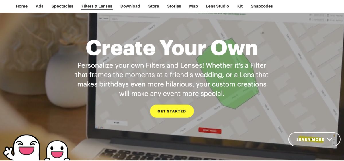 Snapchat Geofilter: Select your area [Low-cost ways to grow]