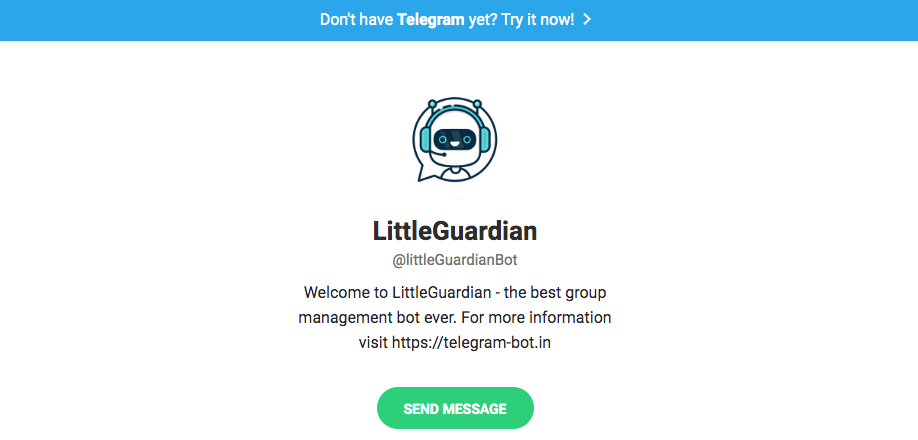 Telegram bots: Little guardian