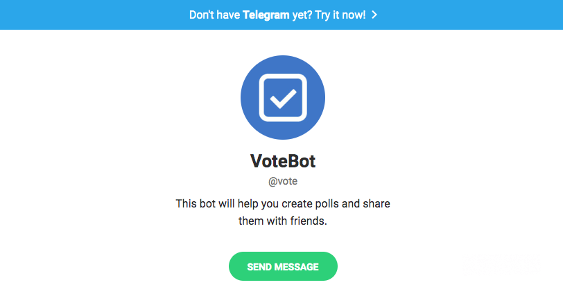 Telegram bots: Votebot