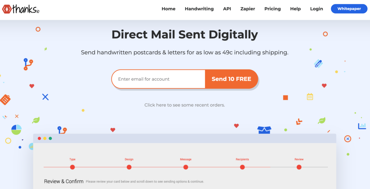 Thanks.io - Send handwritten letters to your customers automatically