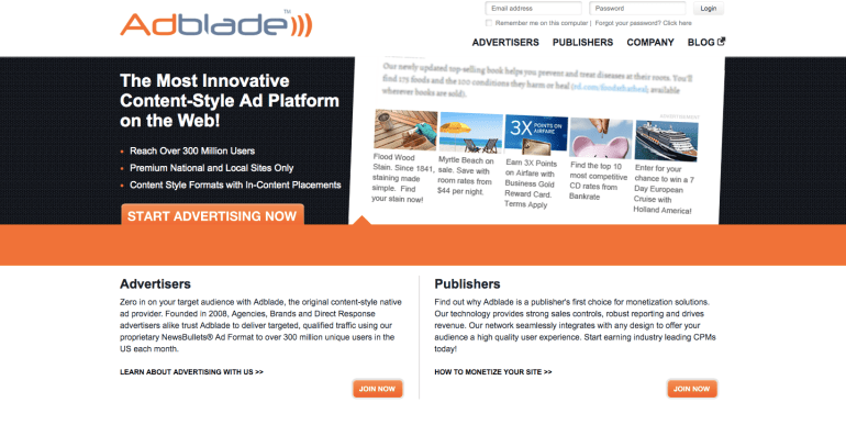 Adblade Advertising Network