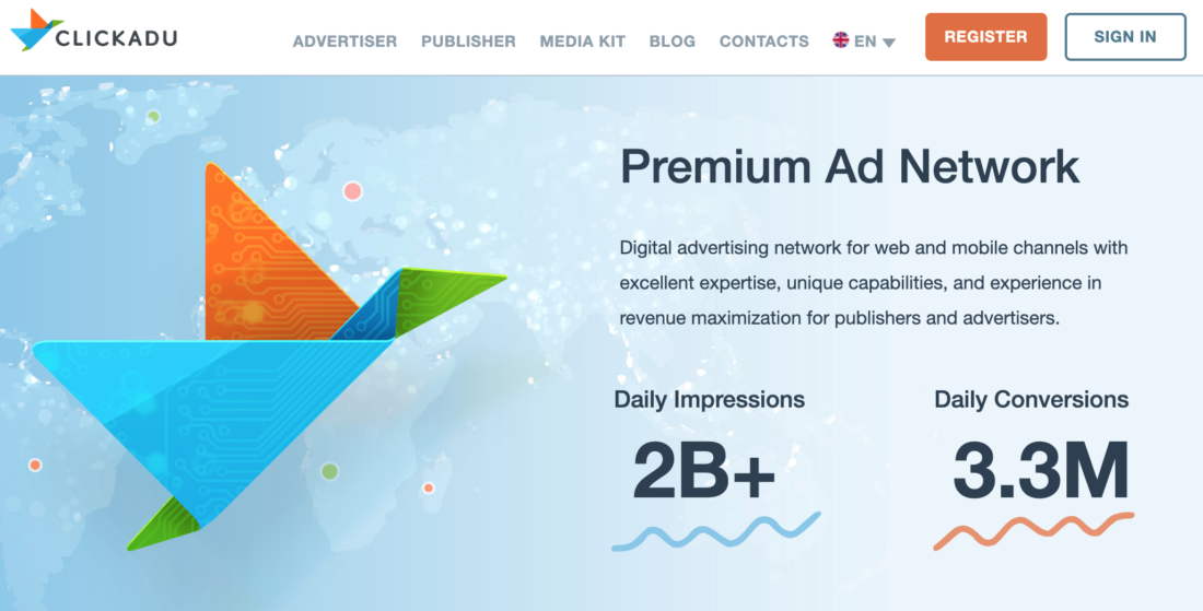 Signup to ClickAdu Advertising Network