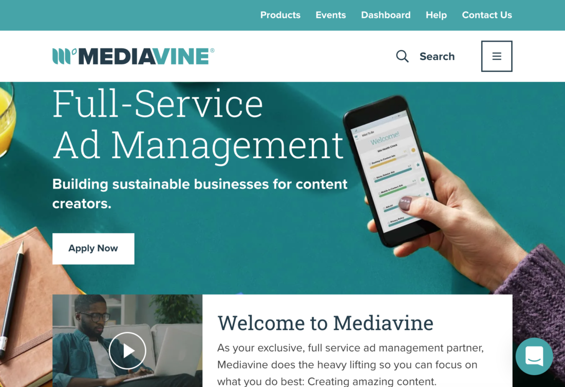 MediaVine - Best Advertising network for publishers