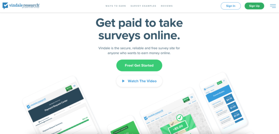 Paying Survey Websites - Vindale Research 