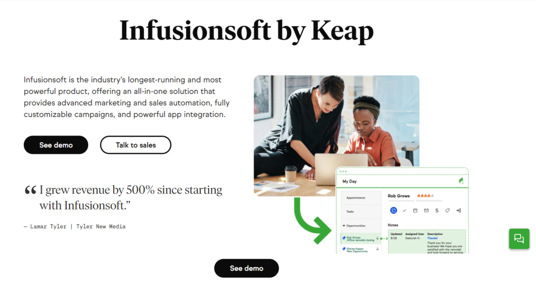 Infusionsoft by Keap - Marketing Automation Platform