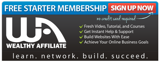 Start with a free Wealthy Affiliate account