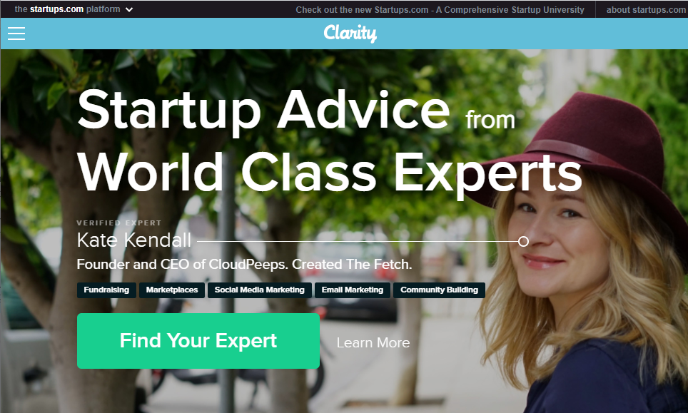 Clarity.fm - Signup and get paid for offering consultations