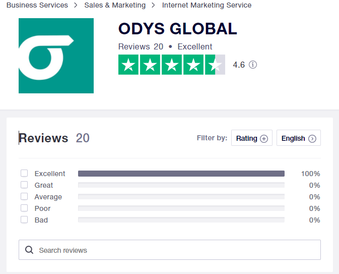 ODYS - مراجعات TrustPilot