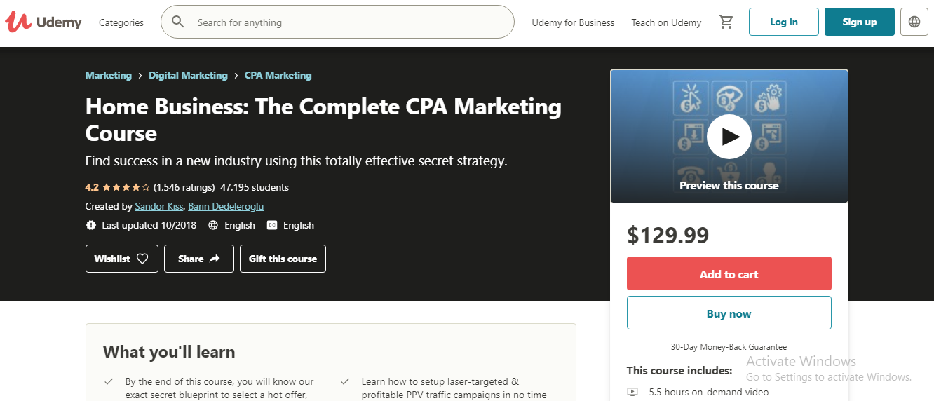 Home Business: The Complete CPA Marketing Course
