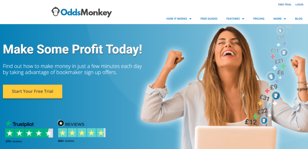  OddsMonkey - Comment profiter des offres d'inscription des bookmakers 