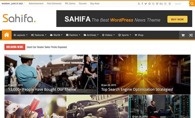 Sahifa Affiliate WordPress Theme