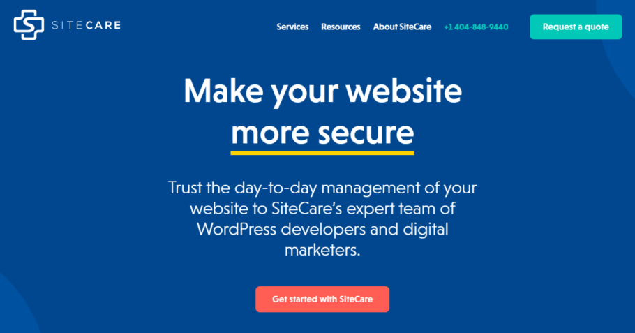 SiteCare Pricing plans