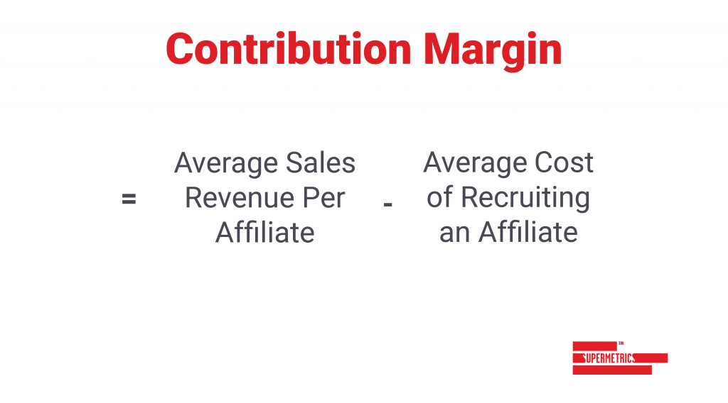 How to calculate the contribution margin of your affiliates