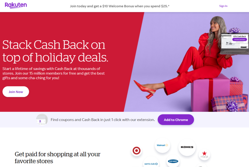 Rakuten - Cashback website