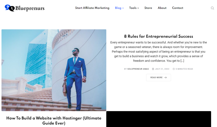 Affiliate Marketing Blog - BluePrenurs