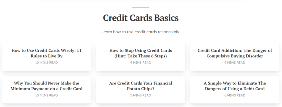 Credit Card Basics Articles