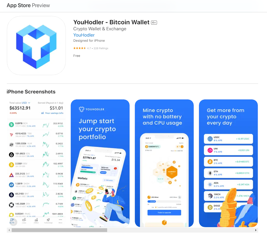 YouHodler iPhone App