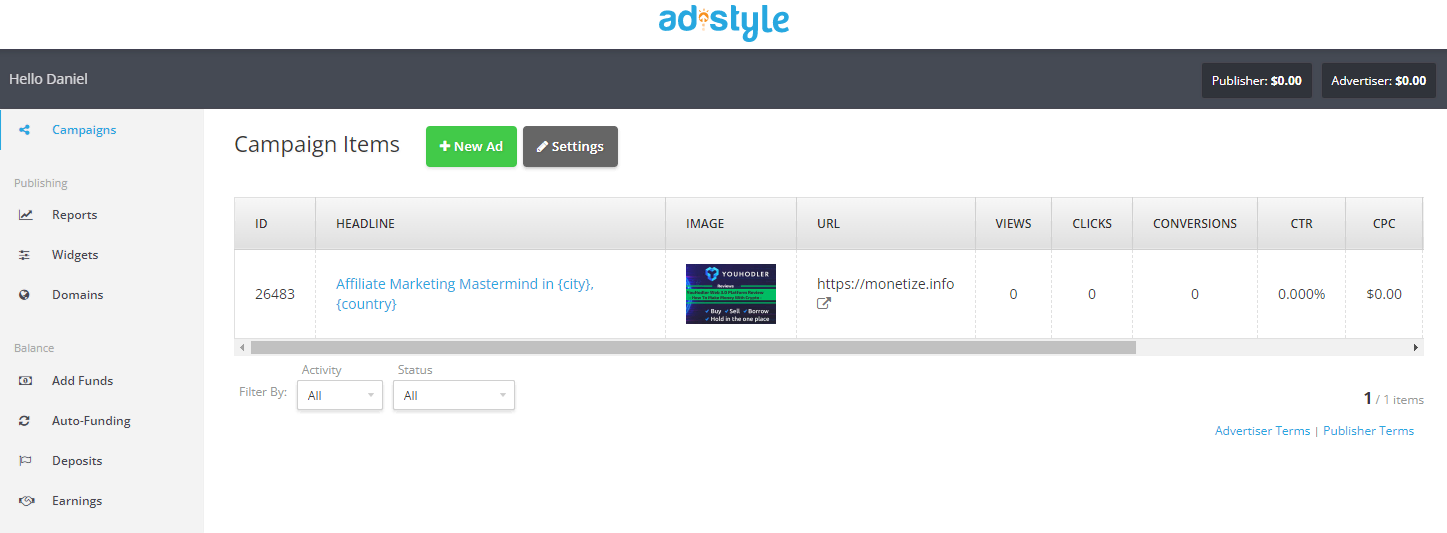 AdStyle - Ads Management