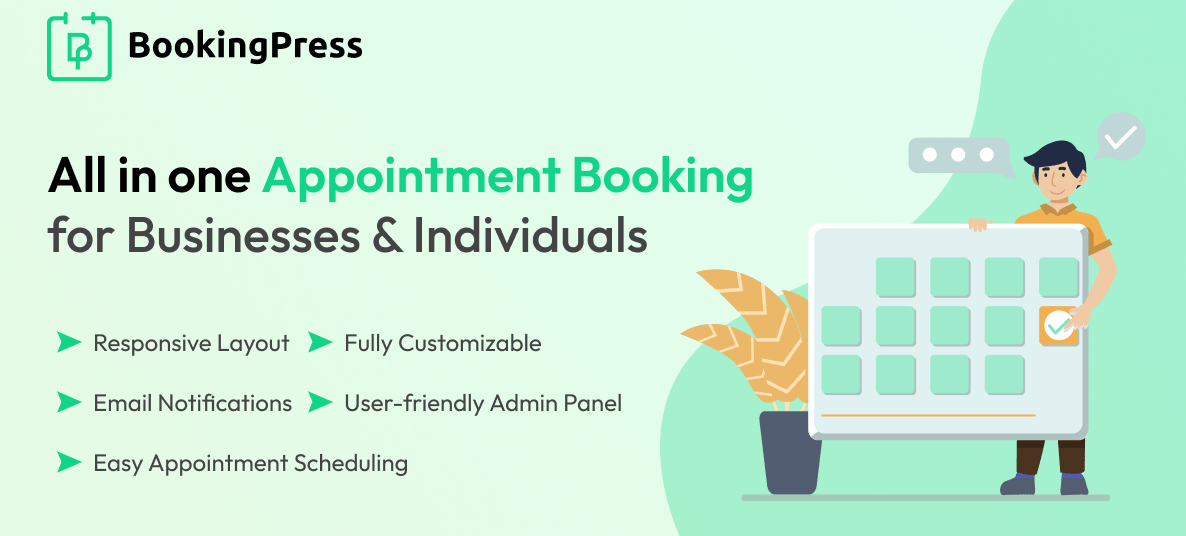 Get now BookingPress and start charging for appointments