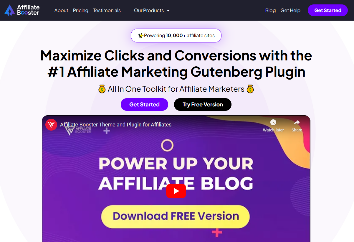 Affiliate Booster Plugin –  Lifetime Deal