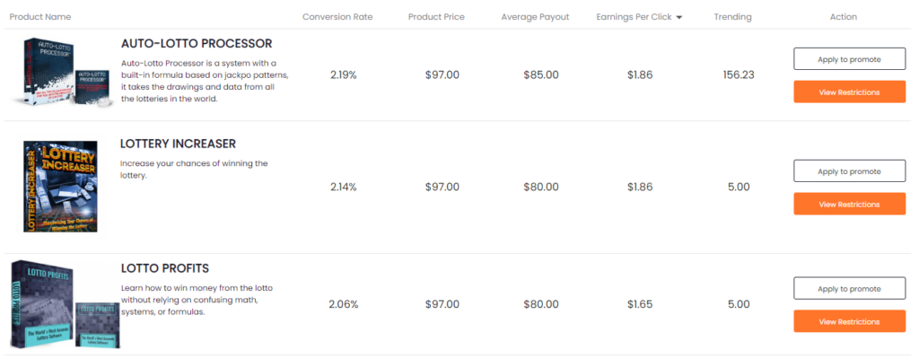 Examples of Money-Making Offers from MaxWeb