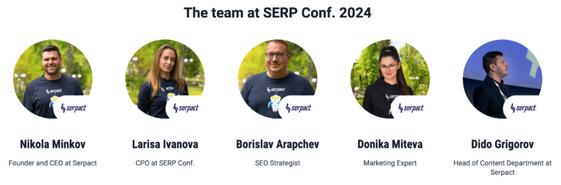 The team at SERP Conf. 2024