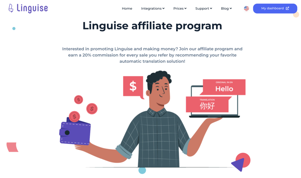 Read the Case study on the Linguise Affiliate Program