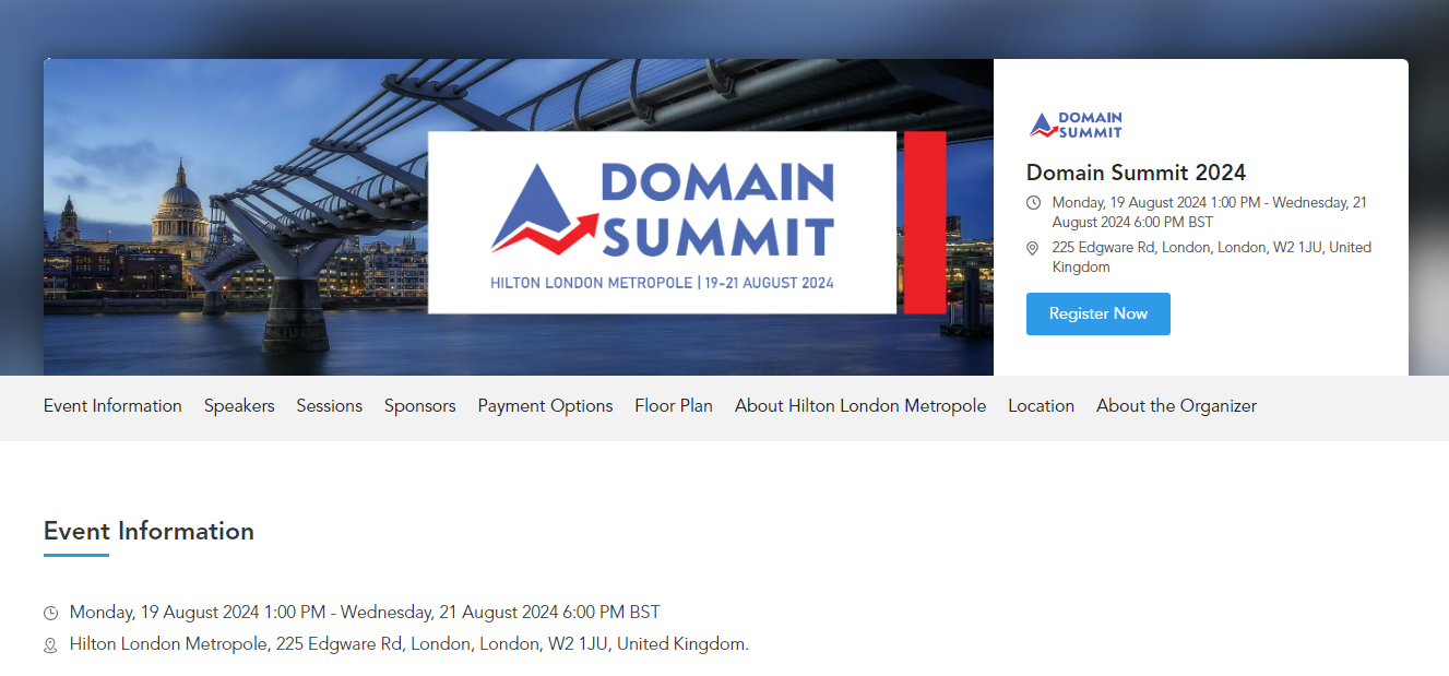 Domain Summit 2024 FREE Ticket [Domain Summit Discount]