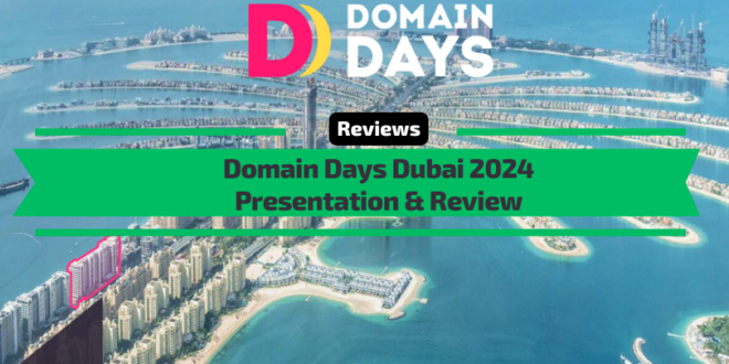 Apresentação e revisão do Domain Days Dubai